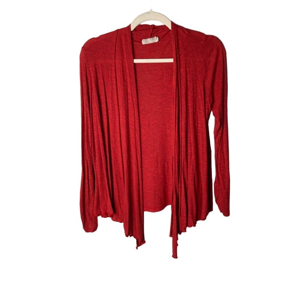 Anthropologie PINS AND NEEDLES Women Sz Small Open Front Cardigan Sweater